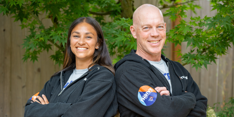 Thrive_Team Xeindria Chandran and Derrek Falor